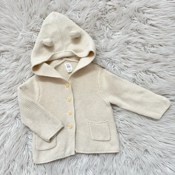 GAP Baby Brannan Bear Zip Up Cardigan - Picture 5 of 9